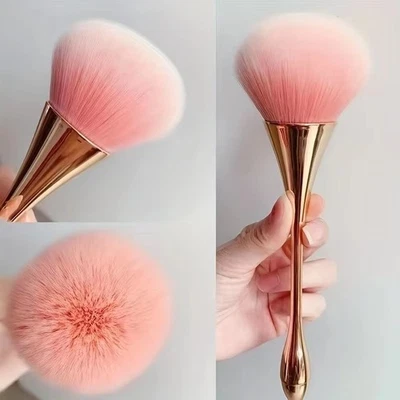 Large Soft Beauty Powder Big Blush Brush Foundation Make Up Tool Cosmetics UK*