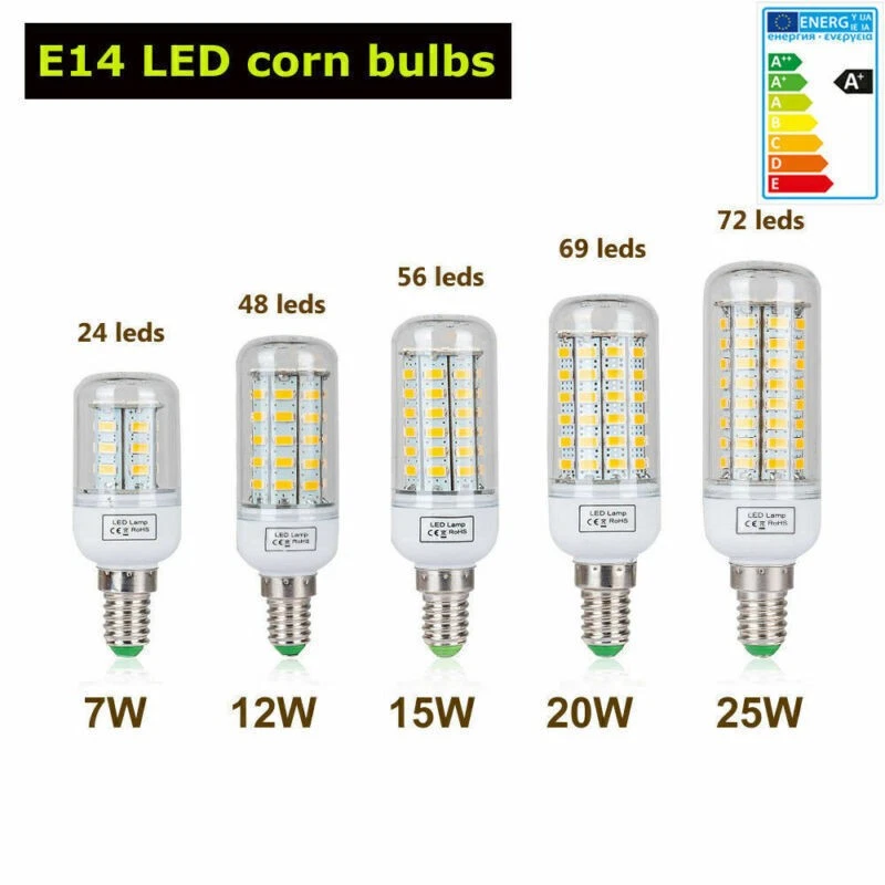 LED Birne E27 E14 B22 G9 20W 25W 12W 15W Licht Kalt Warm Mais Lampe Leuchtmittel - Bild 2 von 4