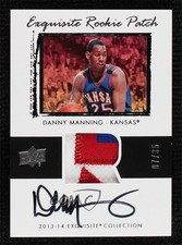 2013-14 Upper Deck Exquisite Collection 7/35 Danny Manning #78-CM Patch Auto 3c7