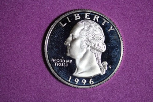 ESTATE FIND 1996 S PROOF SILVER WASHINGTON QUARTER #K58773