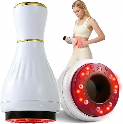 Electric Cupping Massager Body Sculpting Red Light Heat Lymphatic Drain