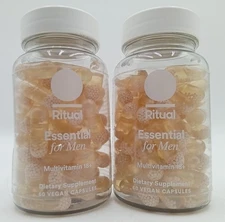 Lot of 2 Ritual Multivitamin Essential for Men 18+ 60 Vegan Caps, EXP: 4/26