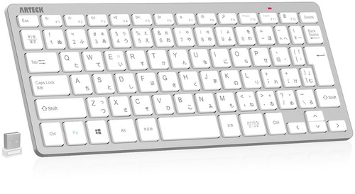 Arteck 2.4G Wireless Keyboard wireless Lightweight Compact Media Function Hotkey