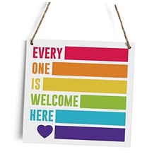 Rustic Welcome Sign Wood Wall Art Wall Hanging Decor veery one is welcome here