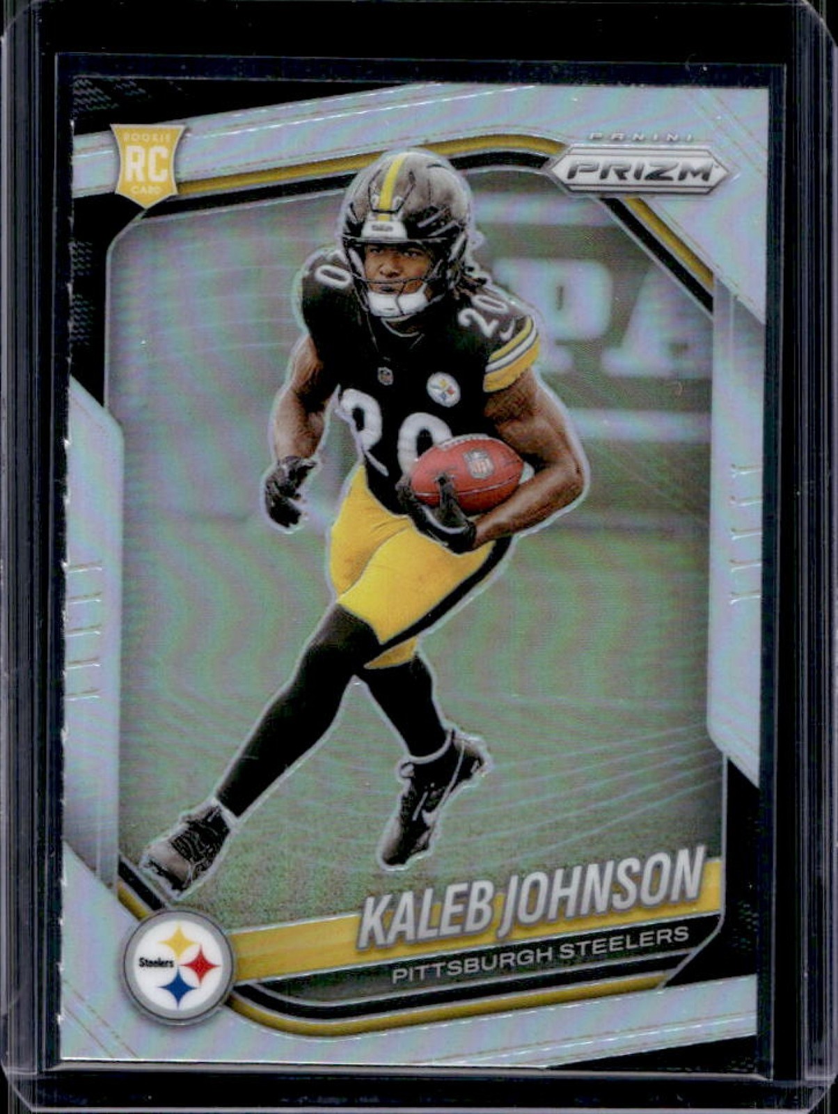 2025 Panini Prizm Kaleb Johnson RC Silver Rookie #375 Steelers