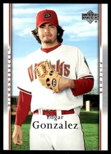 Edgar Gonzalez 2007 Upper Deck #530 Diamondbacks MLB READ FREE SHIP AutographDen