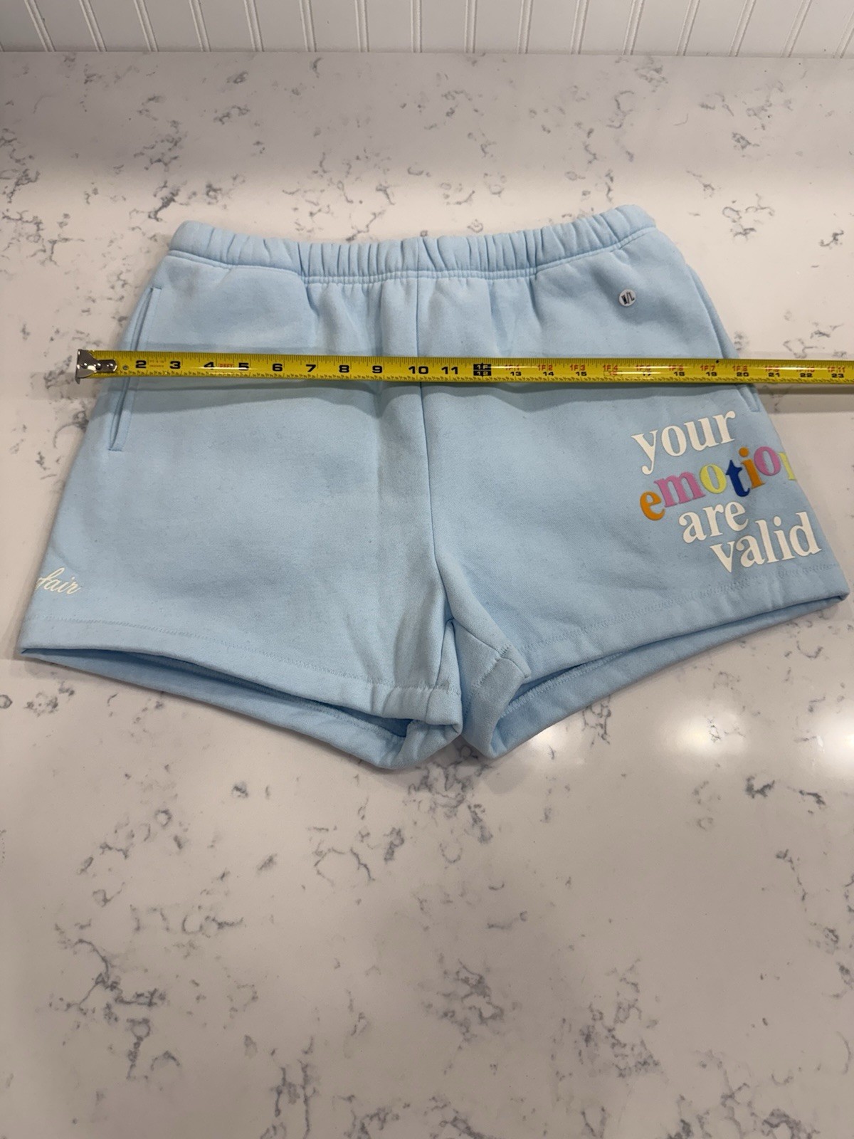 THE MAYFAIR GROUP Sweatshirt & Shorts “Your Emotions Are Valid” Women’s M/L