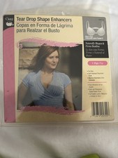 Dritz Bra Cup Enhancers Tear Drop Shape Push Up Inserts - Size C - 1 Pair
