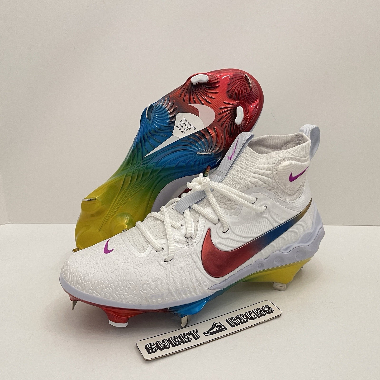 Nike Alpha Huarache NXT ‘Rainbow’ Baseball Cleats DJ6517-106 Men Sz 8.5 NikeNike Alpha Huarache NXT Rainbow Baseball | Mercari main image 2