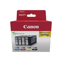Canon PGI-1500 Bk/C/M/Y Multipack 4Er-Pack Schwarz, Gelb, Cyan, Magenta
