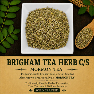 Brigham Tea Herb C/S Mormon Tea Wild Crafted Premium Herbal Tea | USA Grown