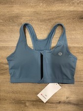 LULULEMON FRONT ZIP-UP SPORTS BRA WOMENS SIZE L