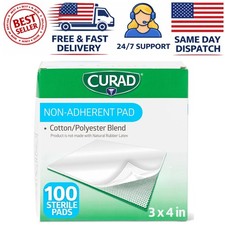 100 Count Sterile Non-Adherent Dressing Pads for Effective Wound Care