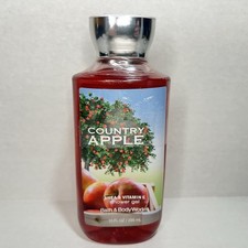 Bath  Body Works Country Apple Shower Gel Vitamin E Shea 10oz New