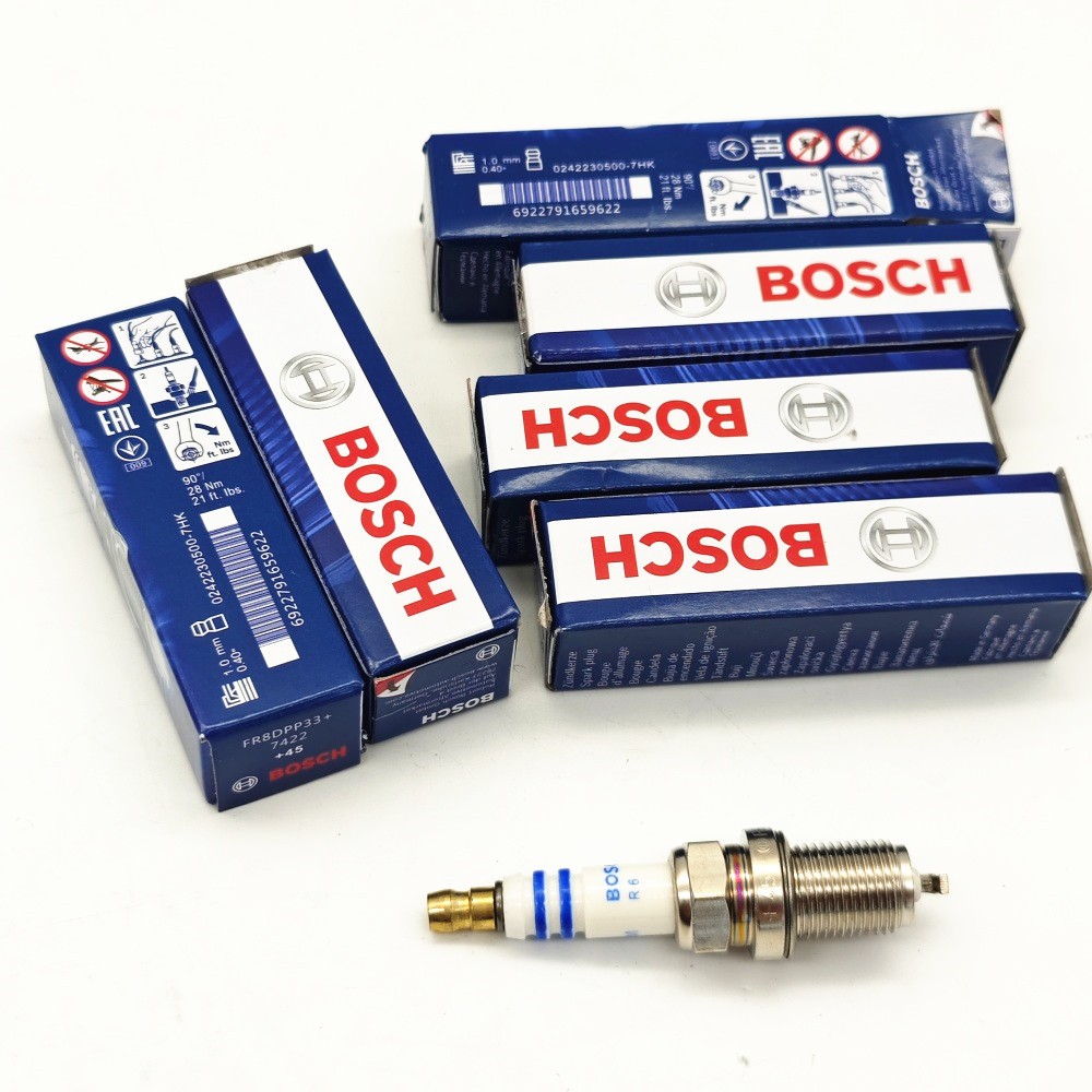 6X BOSCH Spark Plugs FR8DPP33 For Mercedes C320 C240 E320 S430 CLK320 CLK430
