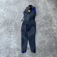 Xterra Vortex 4 Black Yellow Sleeveless One-Piece Scuba Wetsuit Size L