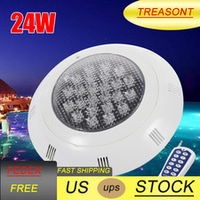 24W Swimming Pool Light RGB LED Underwater Light Waterproof IP68 Spa Light 12V
