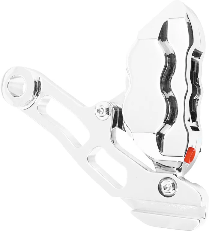 Kit de pinça de freio traseira Hawg Halters Inc 4 pistões - motocicleta cromada RKSTCC500 - Imagem 4 de 4