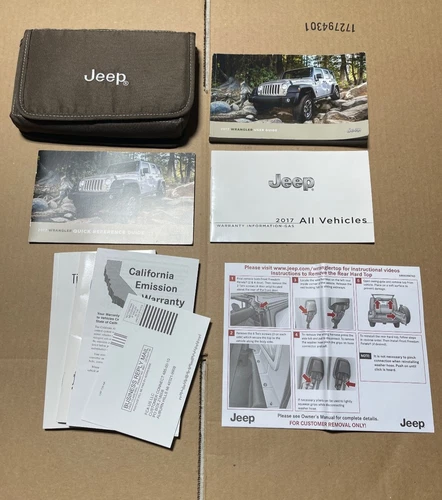 2017 JEEP WRANGLER OWNERS MANUAL GUIDE BOOK SET & CASE OEM