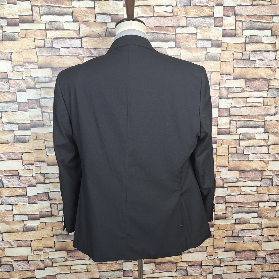 Traje Pronto Uomo 2 Piezas Hombre 44R 34X32 Negro Doble Ventilación Foto 4 de 4