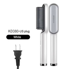 2In1 Hair Styler Straightening Hot Comb Fast Heated Ceramic Negative Ion Curler