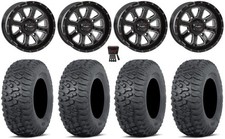 System 3 St-4 14 Wheels Black 27 Terra Hook Tires Honda Pioneer
