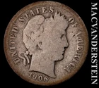 1906 Barber Dime- Silver- Scarce Better Date- No Reserve #K348