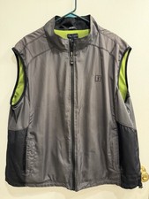 PGA TOUR Men&rsquo;s 2XL Black Golf Vest Zip Up Moisture-Wicking
