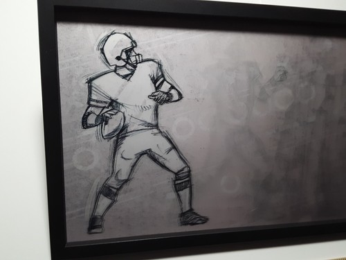 Open Road Brands Football Quarterback Wall Decor Motion Sign 19x13 - Picture 7 of 19
