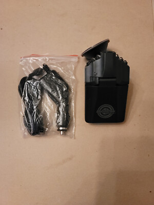 DASH CAM PRO PORTABLE VIDEO RECORDER WITH CHARGER, BLACK - NEW, OPEN BOX
