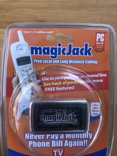 NEUF MagicJack A921 USB PC vers téléphone Jack gratuit local longue distance Magic Jack - Photo 2/3