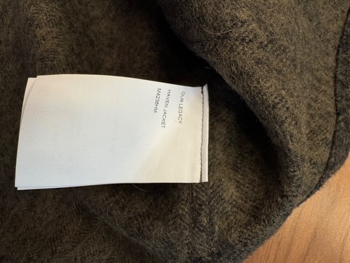 OUR LEGACY/ HAVEN JACKET/ 50 / Black Moss Fuzz Wool EUC - Picture 7 of 15