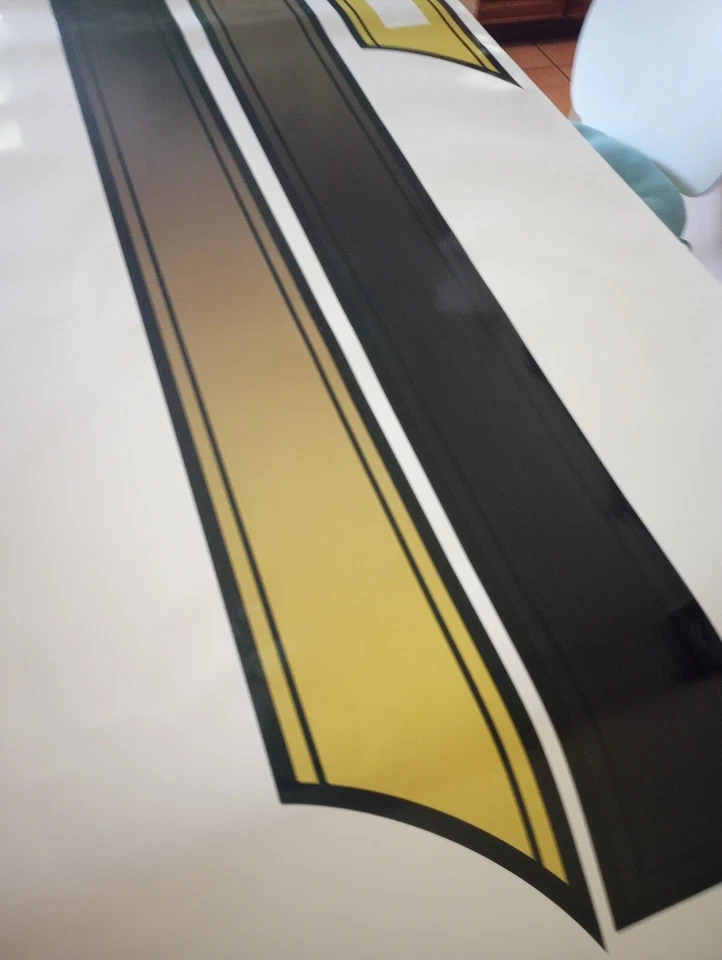 Ajuste Ford Torino GT Fastback puertas laterales calcomanía pegatina rayas emblema piezas neumáticos Foto 3 de 3