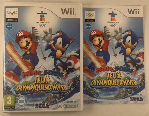 Mario et Sonic aux Jeux Olympiques D'Hiver Wii | eBay