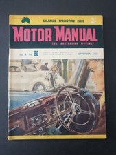 THE AUSTRALIAN MONTHLY MOTOR MANUAL MAGAZINE September 1953 Vol.8 No.90