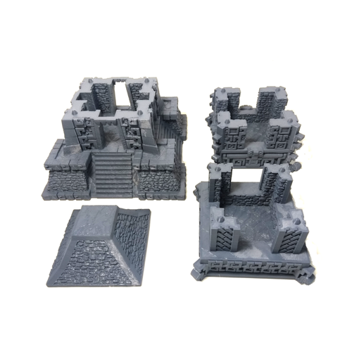 28/32 mm Jungle Ruins Wargaming terreno, lucertole, d&d, fantasy, wargaming, re - Foto 32 di 39