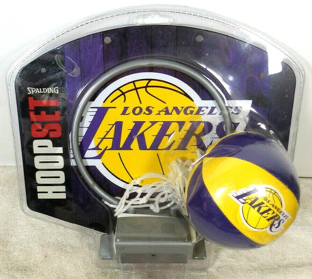 Spalding Los Angeles Lakers Hoop Set Basketball Mini eBay