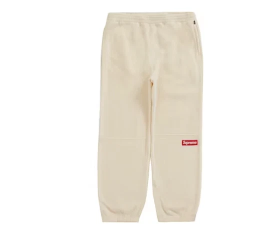 Pantalon Supreme Polartec FW21 taille naturelle petite boîte logo polaire d'hiver