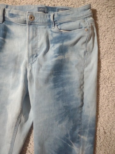 J. Jill Denim High Rise Cropped Women's Acid Wash Blue Jeans Size 12 - Picture 5 of 16