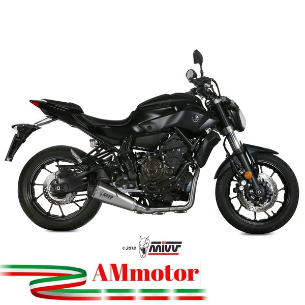 Auspuff Komplette Yamaha Mt-07 2018 AuspufftöPfe Mivv Delta Race Inox Motorrad-image