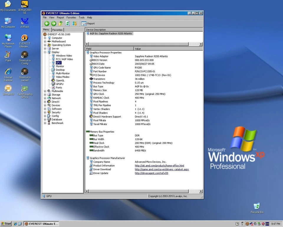 Ati Radeon 9200 128MB 128bit AGP - Image 2 of 4