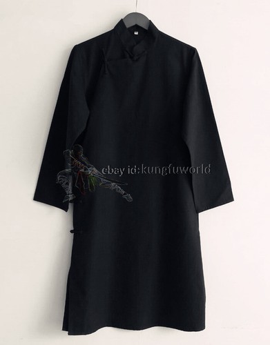 Abito uomo cotone Wing Chun IP Cheongsam Tai chi Kung fu tuta arti marziali uniforme - Foto 9 di 20