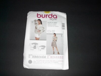 Burda Pattern 7375 Misses' Semi-Fitted Dress and Shirt  10 ~ 22  Uncut