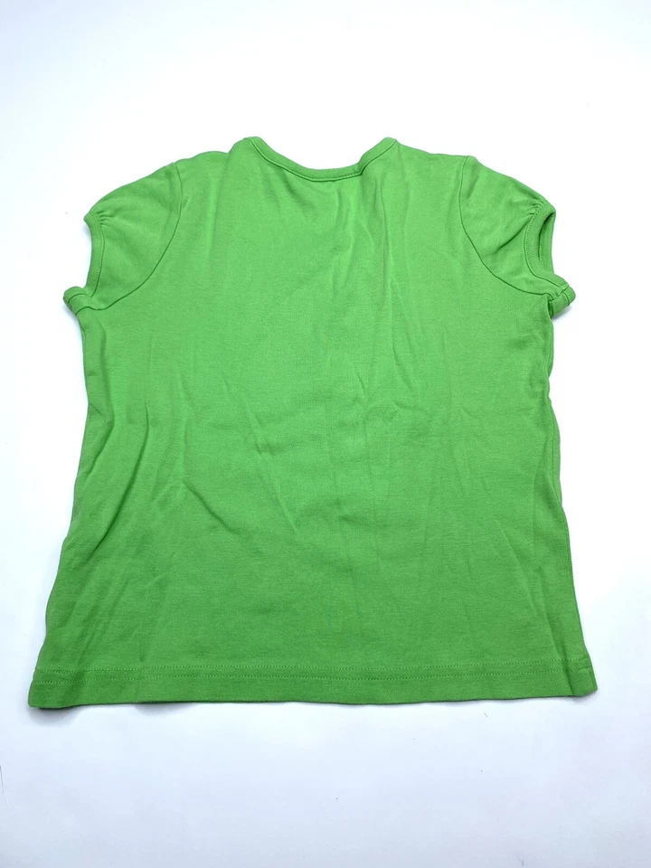 Lilly Pulitzer Girls Pullover T-shirt Short Sleeve Crew Neck Sz 7 Green VTG - Image 2 of 4