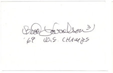 Bud Harrelson Signed Index Card / Autographed MLB Baseball New York Mets