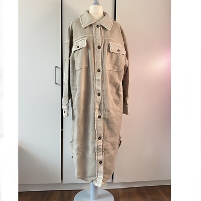 Free People Long Ruby Jacket Size S Small Pockets Casual