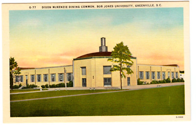 Postcard ''Dixon McKenzie Dining Common, Bob Jones University, Greenville, SC''