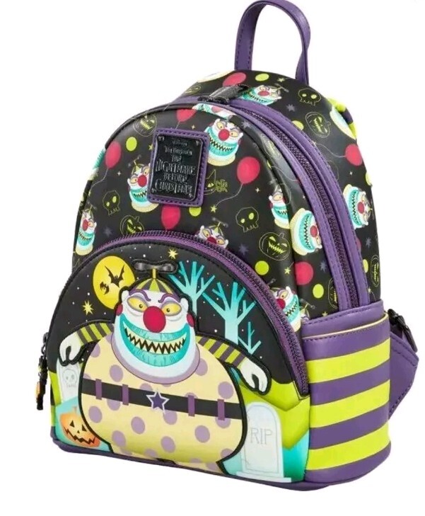 Loungefly The Nightmare Before Christmas Clown Mini Backpack  display picture 1