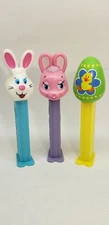 Pez Easter (3) Dispensers 1998 Rabbit 2003 Rabbit 2012 Egg Empty Lot
