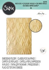 Sizzix Rhombus Line Pattern ML Embossing folder 665740 Retail 9.99 Olivia Rose